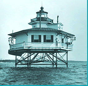 Cherrystone Lighthouse after move to Choptank River location