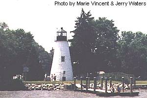 Concord Point Light is a simple tower design