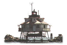 Thomas Point Light is an example of screwpile design